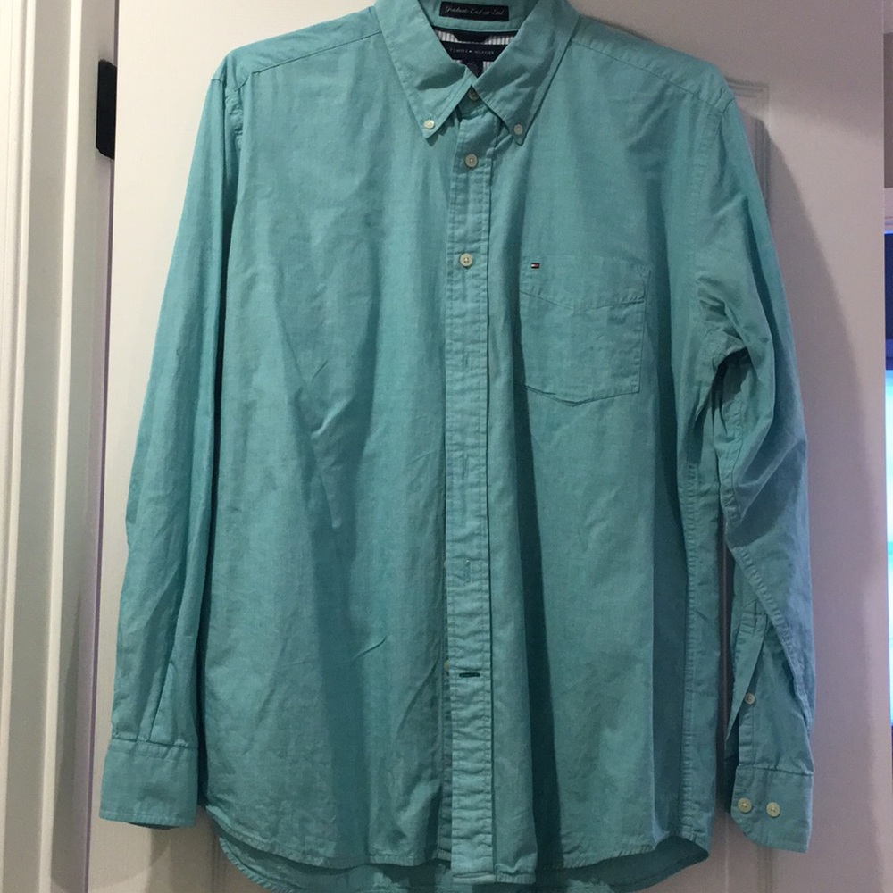 Tommy Hilfiger Men's button-down Sz L, blue
